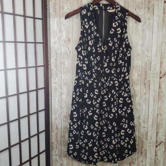 Rebecca Taylor Dresses & Skirts - Rebecca Taylor Animal Print Sleeveless Silk Dress